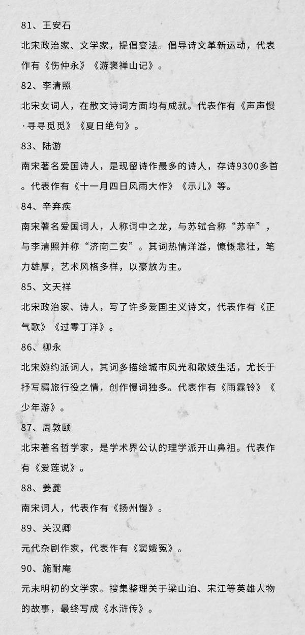 備戰(zhàn)2019國考這100個(gè)文學(xué)常識你知道嗎（5）
